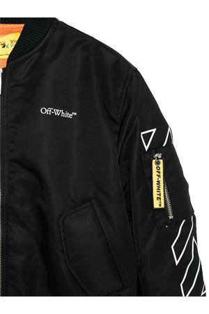 bomber in poliestere nero OFF WHITE KIDS | OBEH002F25FAB0011001
